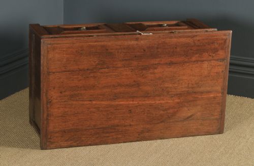fig 2. Antique English 17th Century William & Mary Oak & Fruitwood Geometric Two-Part Chest of Drawers (Circa 1690)