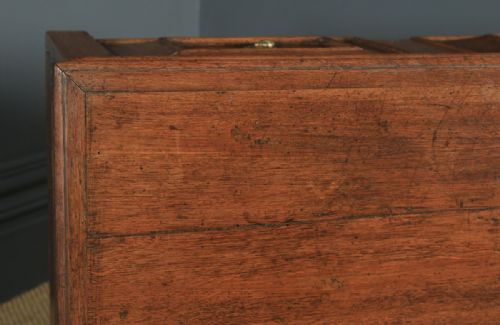 fig 3. Antique English 17th Century William & Mary Oak & Fruitwood Geometric Two-Part Chest of Drawers (Circa 1690)