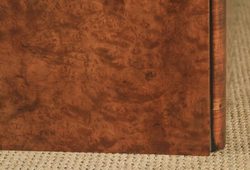 fig 7. Antique English Art Deco Burr Walnut Two Door Tallboy Compactum Chest of Drawers (Circa 1930)