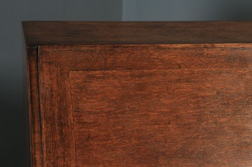 fig 4. Antique English Mid 18th Century Georgian Oak Office Bureau (Circa 1750)