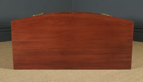 fig 5. Antique English Georgian Regency Mahogany Bow Front Carved Chest of Drawers (Circa 1820)