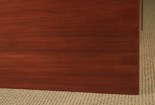 fig 6. Antique English Georgian Regency Mahogany Bow Front Carved Chest of Drawers (Circa 1820)