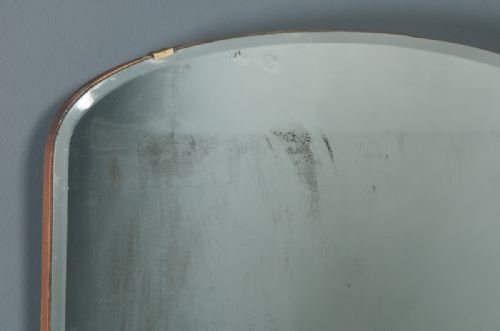 fig 2. Antique English Art Deco Rectangular Shaped Portrait Hanging Wall Mirror (Circa 1930)