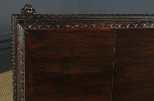 fig 4. Antique Italian 19th Century Renaissance Carved Beech Marriage Cassone Chest Coffer Trunk (Circa 1880)