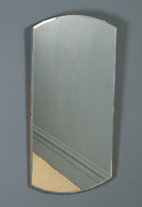 Antique English Art Deco Rectangular Shaped Portrait Hanging Wall Mirror (Circa 1930)

