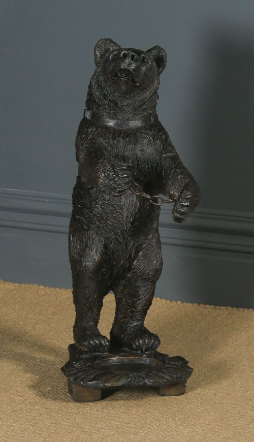 Antique German Black Forest Style Bear Shaped Stick & Umbrella Hall Stand (Early-mid 20th Century)