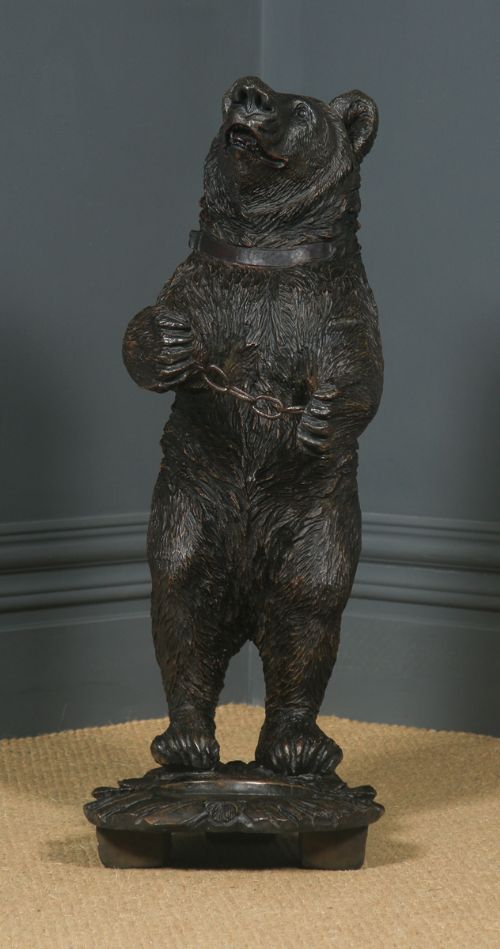 fig 2. Antique German Black Forest Style Bear Shaped Stick & Umbrella Hall Stand (Early-Mid 20th Century)