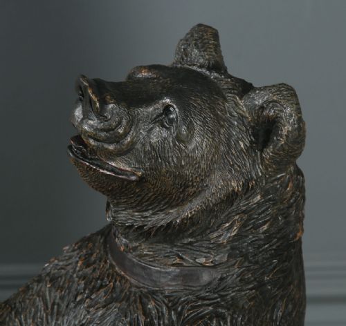fig 4. Antique German Black Forest Style Bear Shaped Stick & Umbrella Hall Stand (Early-Mid 20th Century)