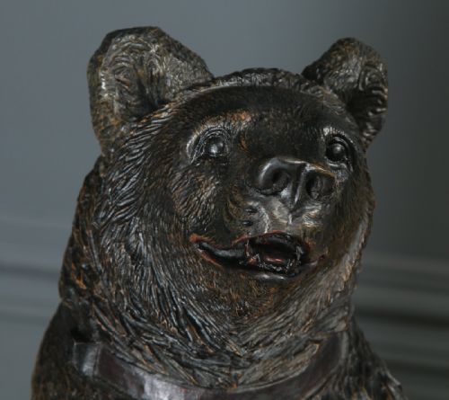 fig 3. Antique German Black Forest Style Bear Shaped Stick & Umbrella Hall Stand (Early-Mid 20th Century)