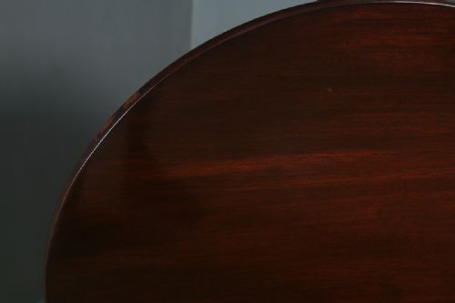 fig 4. Antique English Georgian Mahogany Tilt Top Occasional Supper Tripod Table (Circa 1780)