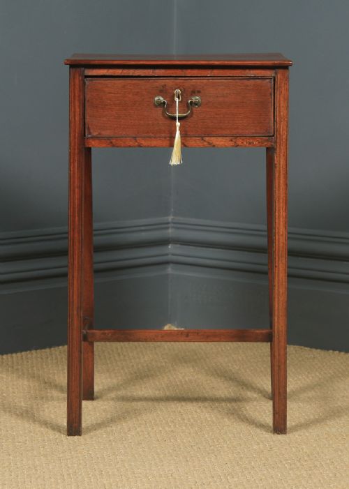 fig 2. Antique English Georgian Regency Mahogany Inlaid Side Occasional Lamp Table (Circa 1790)