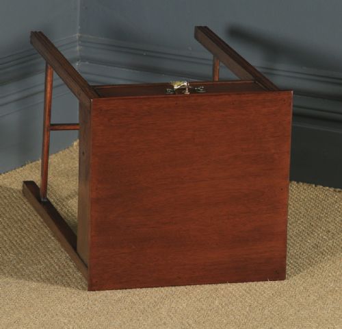 fig 3. Antique English Georgian Regency Mahogany Inlaid Side Occasional Lamp Table (Circa 1790)
