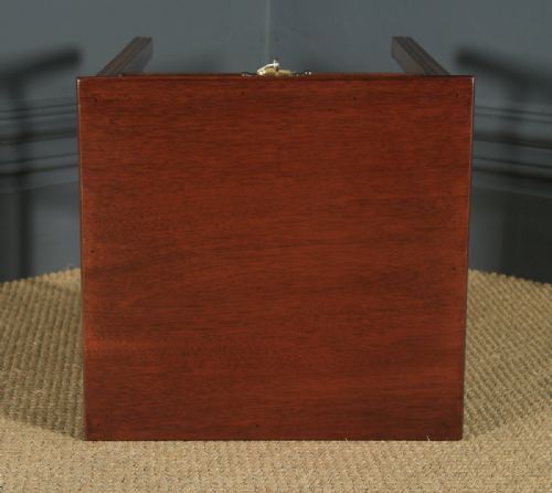fig 5. Antique English Georgian Regency Mahogany Inlaid Side Occasional Lamp Table (Circa 1790)