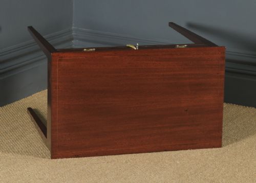 fig 3. Antique English Georgian Regency Mahogany Inlaid Side Occasional Lamp Table (Circa 1820)