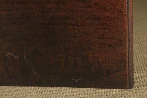 fig 6. Antique English 18th Century Georgian Oak Geometric Mule Chest Blanket Box Trunk with Drawer (Circa 1730)