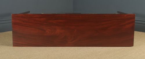 fig 6. Antique Irish Georgian Regency Flame Mahogany Server Sideboard Console Table (Circa 1820)