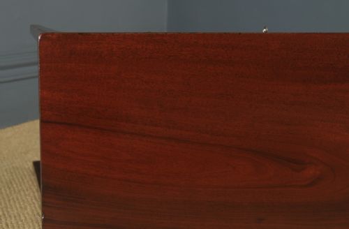 fig 4. Antique Irish Georgian Regency Flame Mahogany Server Sideboard Console Table (Circa 1820)