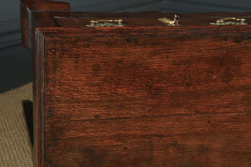 fig 4. Antique English Shropshire Georgian Oak 6ft 2” Dresser Base Sideboard (Circa 1770)