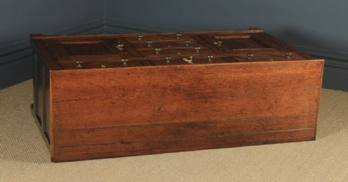 fig 1. Antique Welsh Georgian Oak Dresser Base Sideboard Cupboard (Circa 1810)