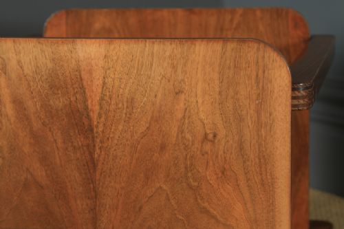 fig 4. Vintage Art Deco English Walnut Occasional Trolley Table (Circa 1935)