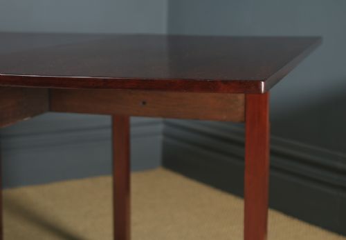fig 6. Antique English Georgian Cuban Mahogany Pembroke Drop Leaf Dining Table (Circa 1770)