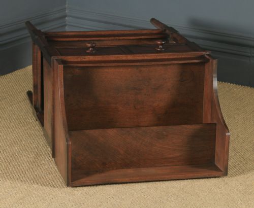 fig 4. Antique English Georgian Regency Oak Wash Stand Display Table (Circa 1820)