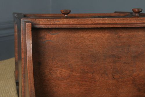 fig 5. Antique English Georgian Regency Oak Wash Stand Display Table (Circa 1820)