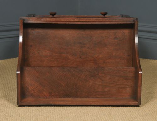 fig 7. Antique English Georgian Regency Oak Wash Stand Display Table (Circa 1820)