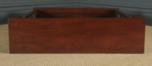 fig 6. Antique English Victorian Georgian Style Mahogany Open 3ft 6” Bookcase (Circa 1880)