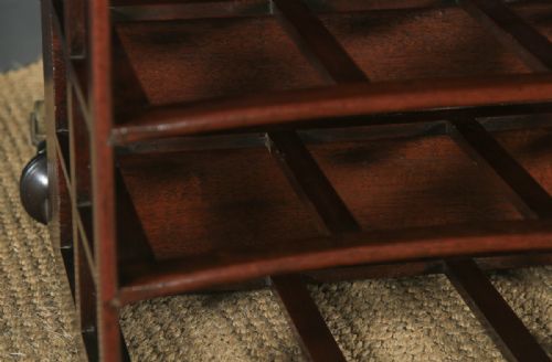 fig 3. Small Antique English Georgian Regency Mahogany Canterbury Magazine Rack Tidy (Circa 1830)