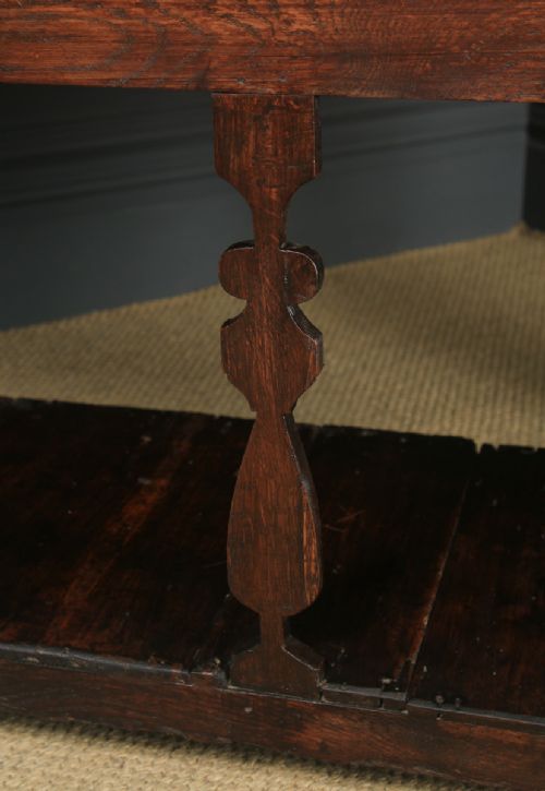 fig 6. Antique Welsh Georgian Oak Dresser Base Sideboard Potboard & Rack (Circa 1780)