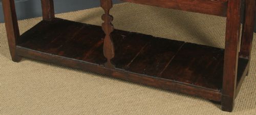 fig 7. Antique Welsh Georgian Oak Dresser Base Sideboard Potboard & Rack (Circa 1780)