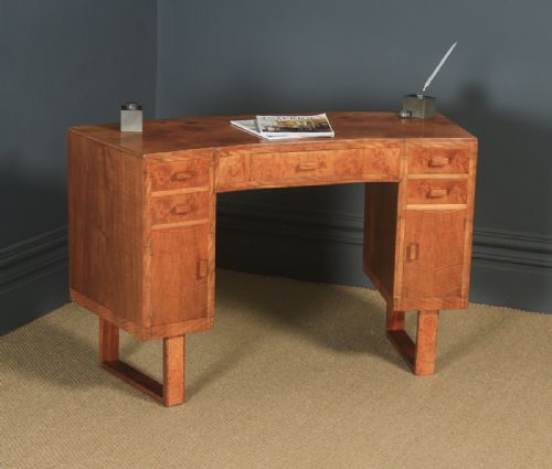 fig 1. Antique English Edwardian Oak Fan Back Office Desk Arm Chair (Circa 1910)