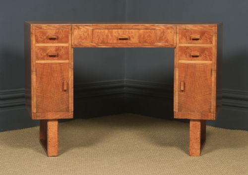 fig 3. Antique English Edwardian Oak Fan Back Office Desk Arm Chair (Circa 1910)