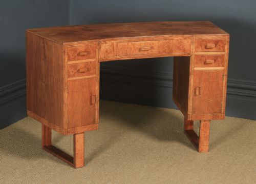 fig 5. Antique English Edwardian Oak Fan Back Office Desk Arm Chair (Circa 1910)