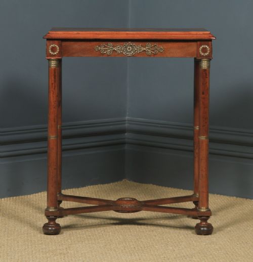 fig 2. French Empire Burr Walnut and Brass Occasional Table C1860