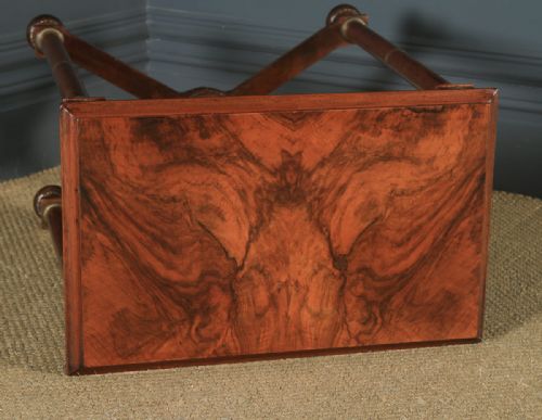 fig 4. French Empire Burr Walnut and Brass Occasional Table C1860