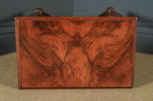 fig 5. French Empire Burr Walnut and Brass Occasional Table C1860