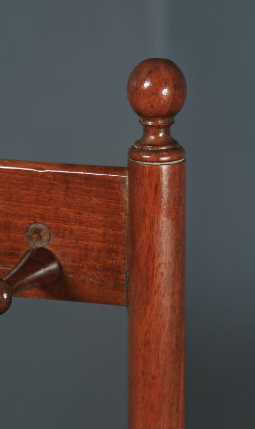 fig 2. Antique English Georgian Mahogany Riding Welly Walking Boot & Whip Rack Stand (Circa 1830)