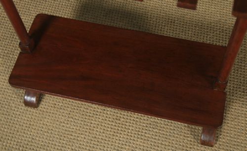 fig 3. Antique English Georgian Mahogany Riding Welly Walking Boot & Whip Rack Stand (Circa 1830)