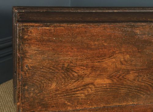 fig 4. Large Antique English Victorian Mariners Pitch Pine Blanket Box Chest Trunk (Circa 1860)