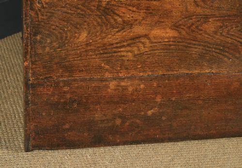 fig 5. Large Antique English Victorian Mariners Pitch Pine Blanket Box Chest Trunk (Circa 1860)