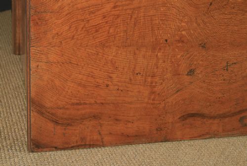 fig 6. Antique English Victorian Pollard Burr Oak Four Door Sideboard Chiffonier Server (Circa 1860)