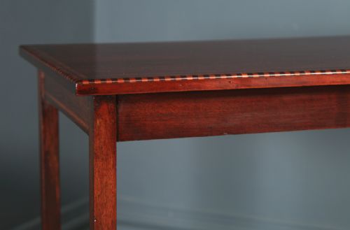 fig 5. Antique English Edwardian Regency Style Mahogany Occasional Side Table (Circa 1910)