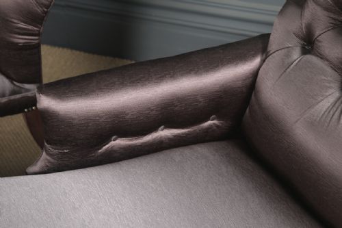 ANTIQUE ENGLISH MATCHED PAIR OF REGENCY MAHOGANY UPHOLSTERED CHAISE LONGUE CIRCA 1825 - ADDITIONAL PHOTO 22