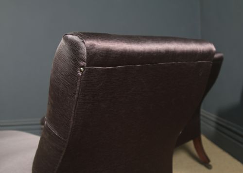 ANTIQUE ENGLISH MATCHED PAIR OF REGENCY MAHOGANY UPHOLSTERED CHAISE LONGUE CIRCA 1825 - ADDITIONAL PHOTO 25