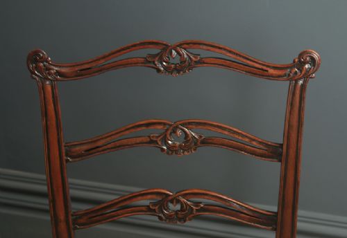 ANTIQUE SET OF EIGHT 8 ENGLISH GEORGIAN CHIPPENDALE STYLE RIBBON BACK MAHOGANY DINING CHAIRS CIRCA 1880 - ADDITIONAL PHOTO 16