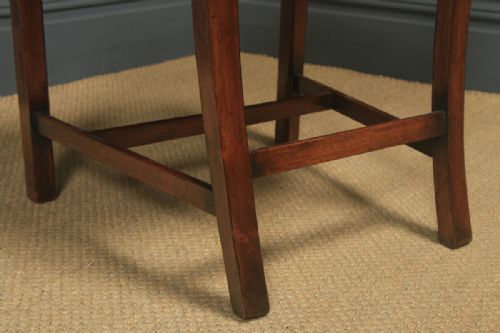 ANTIQUE SET OF EIGHT 8 ENGLISH GEORGIAN CHIPPENDALE STYLE RIBBON BACK MAHOGANY DINING CHAIRS CIRCA 1880 - ADDITIONAL PHOTO 22