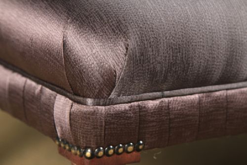 ANTIQUE ENGLISH REGENCY MAHOGANY UPHOLSTERED CHAISE LONGUE DAY BED CIRCA 1825 - ADDITIONAL PHOTO 7