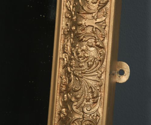 fig 3. Antique English Victorian Carved Gilt Wall Hanging Overmantle Mirror (Circa 1860)